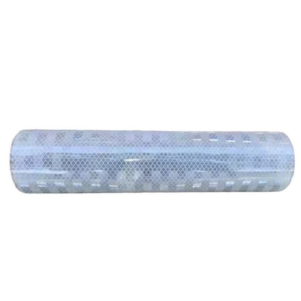 12" x 60" Roll White Diamond‎ Prismatic Reflective Vinyl Adhesive Cutter Sign